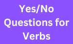 Yes No Questions for Verbs - Grammar Tutorial Video